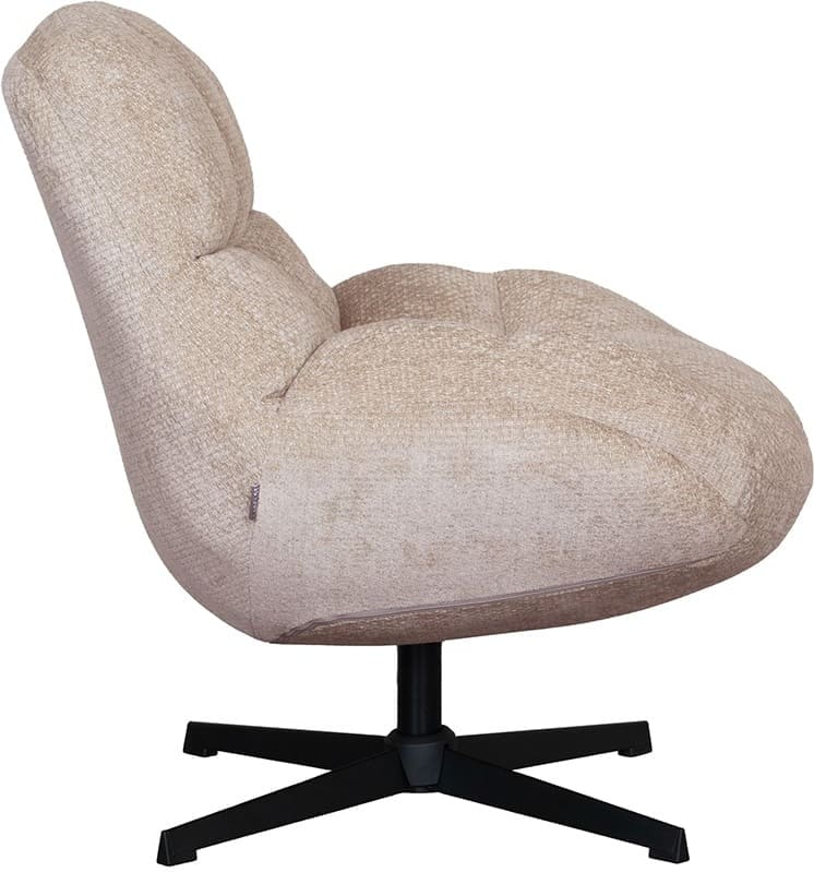 LABEL51 Fauteuil Huxley - Clay - Elite - One Size Taupe Fauteuil