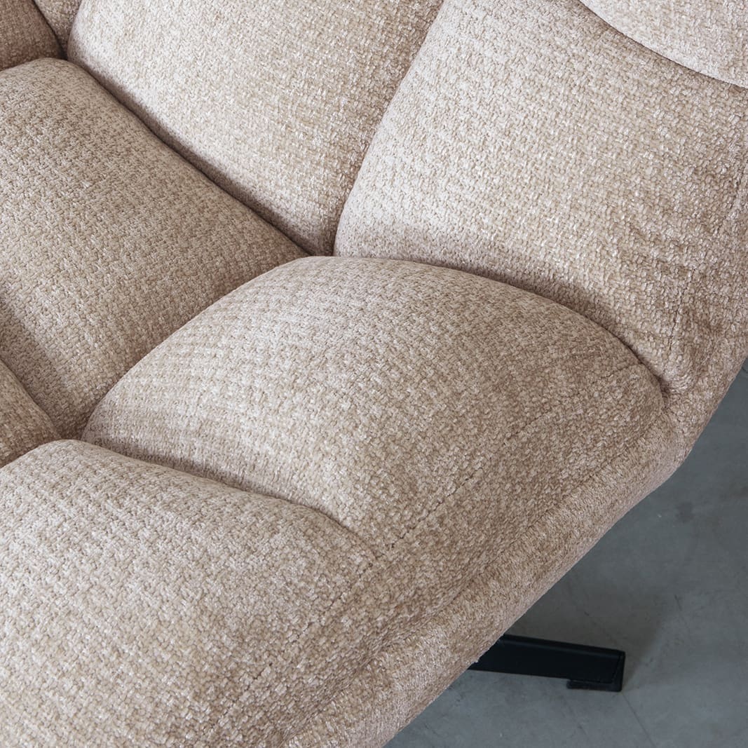 LABEL51 Fauteuil Huxley - Clay - Elite - One Size Taupe Fauteuil