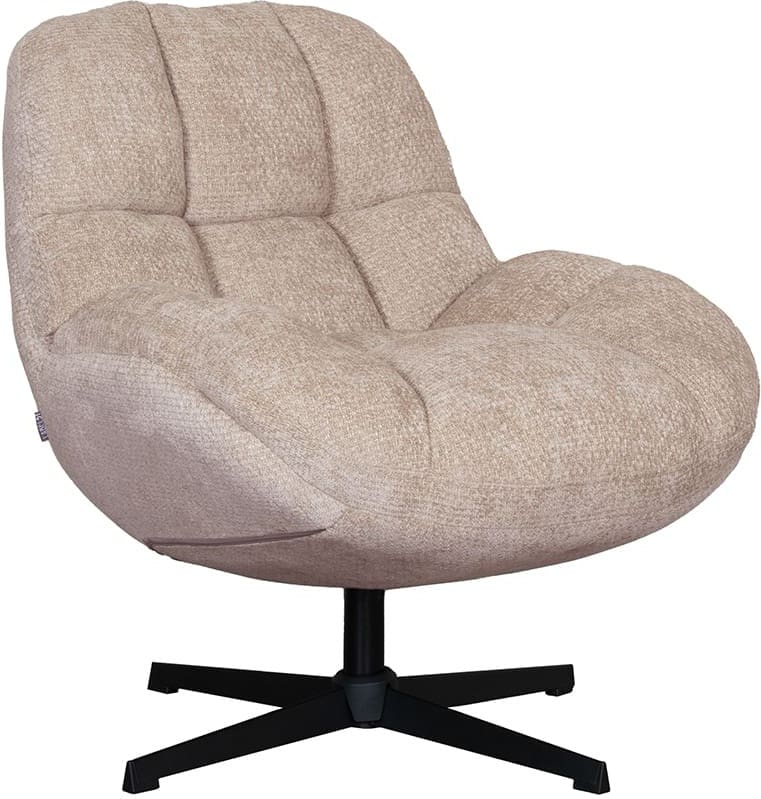 LABEL51 Fauteuil Huxley - Clay - Elite - One Size Taupe Fauteuil
