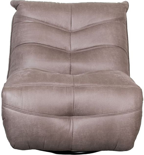 LABEL51 Fauteuil Powernap Station - Taupe - Micro Suede - One Size Taupe Fauteuil