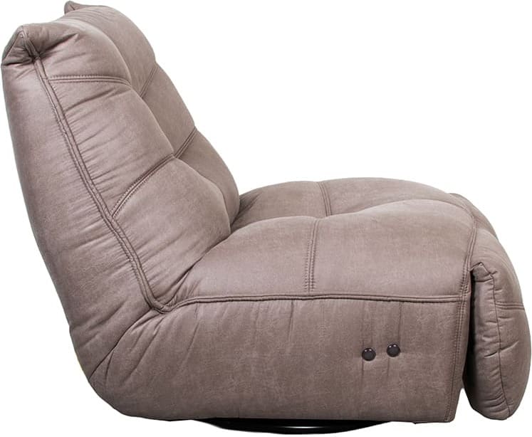 LABEL51 Fauteuil Powernap Station - Taupe - Micro Suede - One Size Taupe Fauteuil