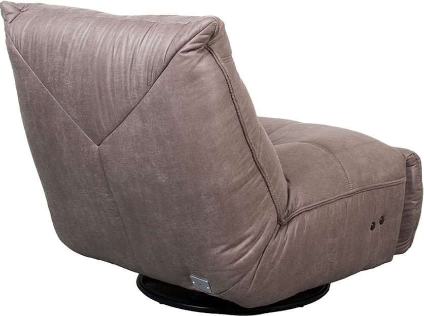 LABEL51 Fauteuil Powernap Station - Taupe - Micro Suede - One Size Taupe Fauteuil