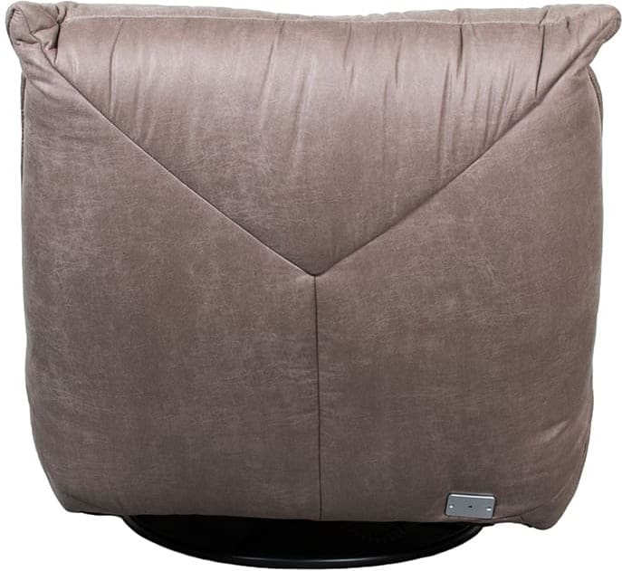 LABEL51 Fauteuil Powernap Station - Taupe - Micro Suede - One Size Taupe Fauteuil