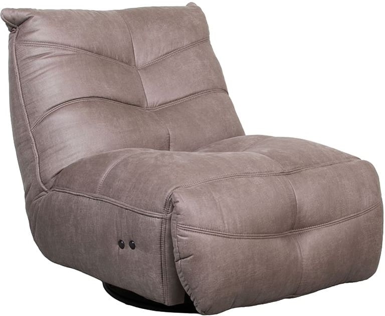 LABEL51 Fauteuil Powernap Station - Taupe - Micro Suede - One Size Taupe Fauteuil