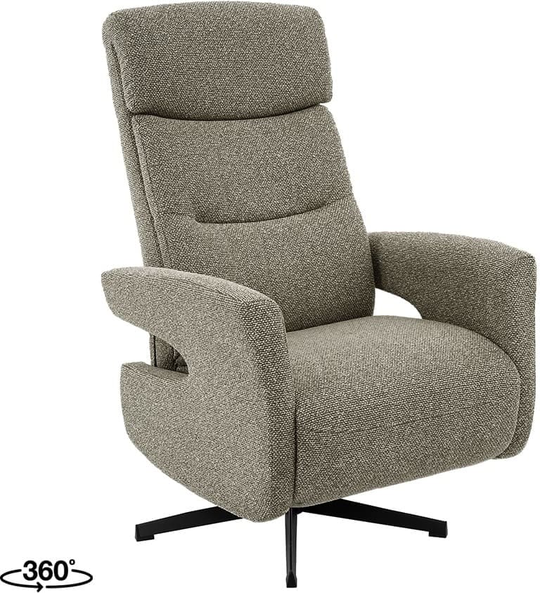 LABEL51 Fauteuil Tampere - Mushroom - Royal Boucle - One Size  Fauteuil