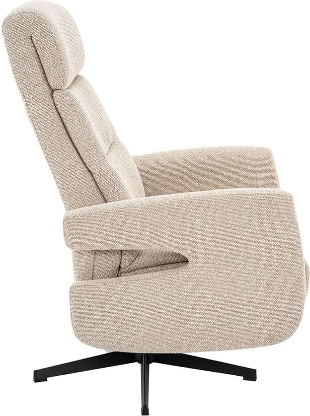 LABEL51 Fauteuil Tampere - Naturel - Royal Boucle - 2-Motorig Naturel Fauteuil