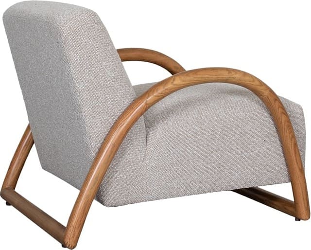 LABEL51 Fauteuil Viggo - Naturel - Royal Boucle - Naturel Houten Frame Naturel Fauteuil