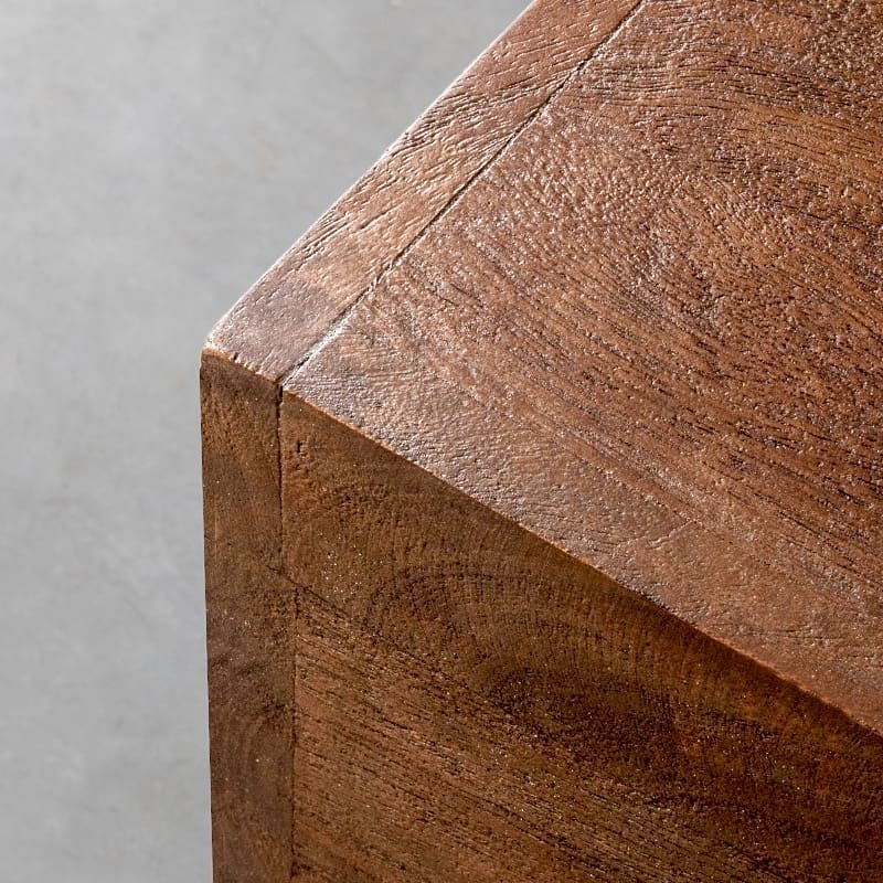 LABEL51 Salontafel Cube - Nature Smooth - Mangohout - 80 cm Salontafel