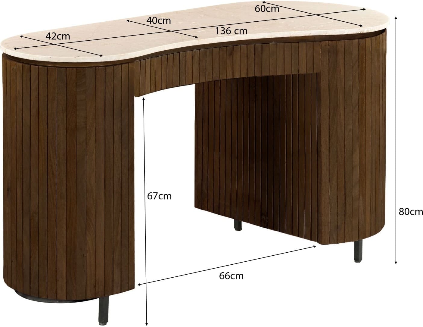Livingfurn Brix Dexter Bottecino Bruin|Naturel