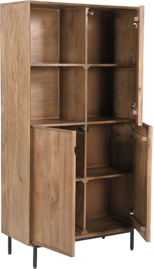 Livingfurn Kast Ravenstein 90cm Bruin|Naturel Kast