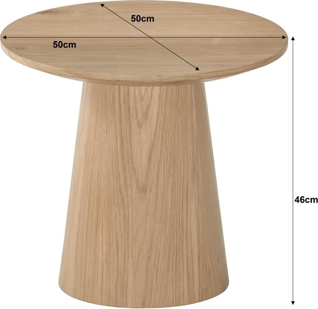 Livingfurn Salontafel Novero 50cm Naturel hout Salontafel