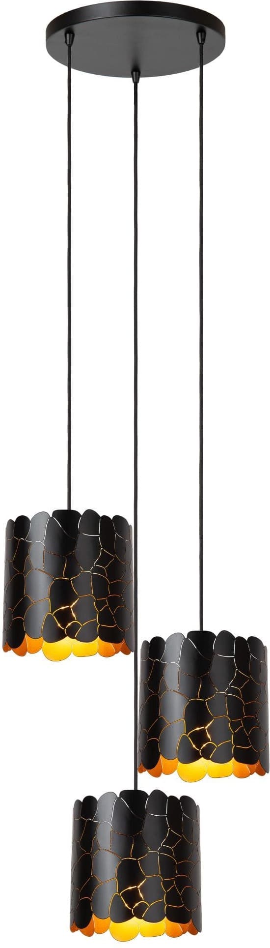Almelo Hanglamp - Zwart Lucide Hanglamp 21434/13/30