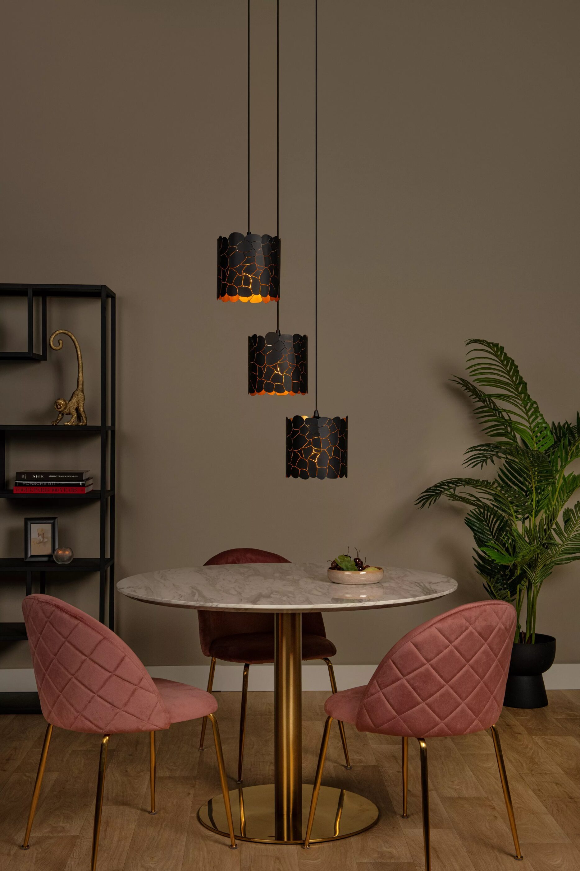 Almelo Hanglamp - Zwart Lucide Hanglamp 21434/13/30