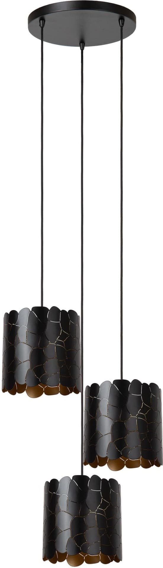 Almelo Hanglamp - Zwart Lucide Hanglamp 21434/13/30