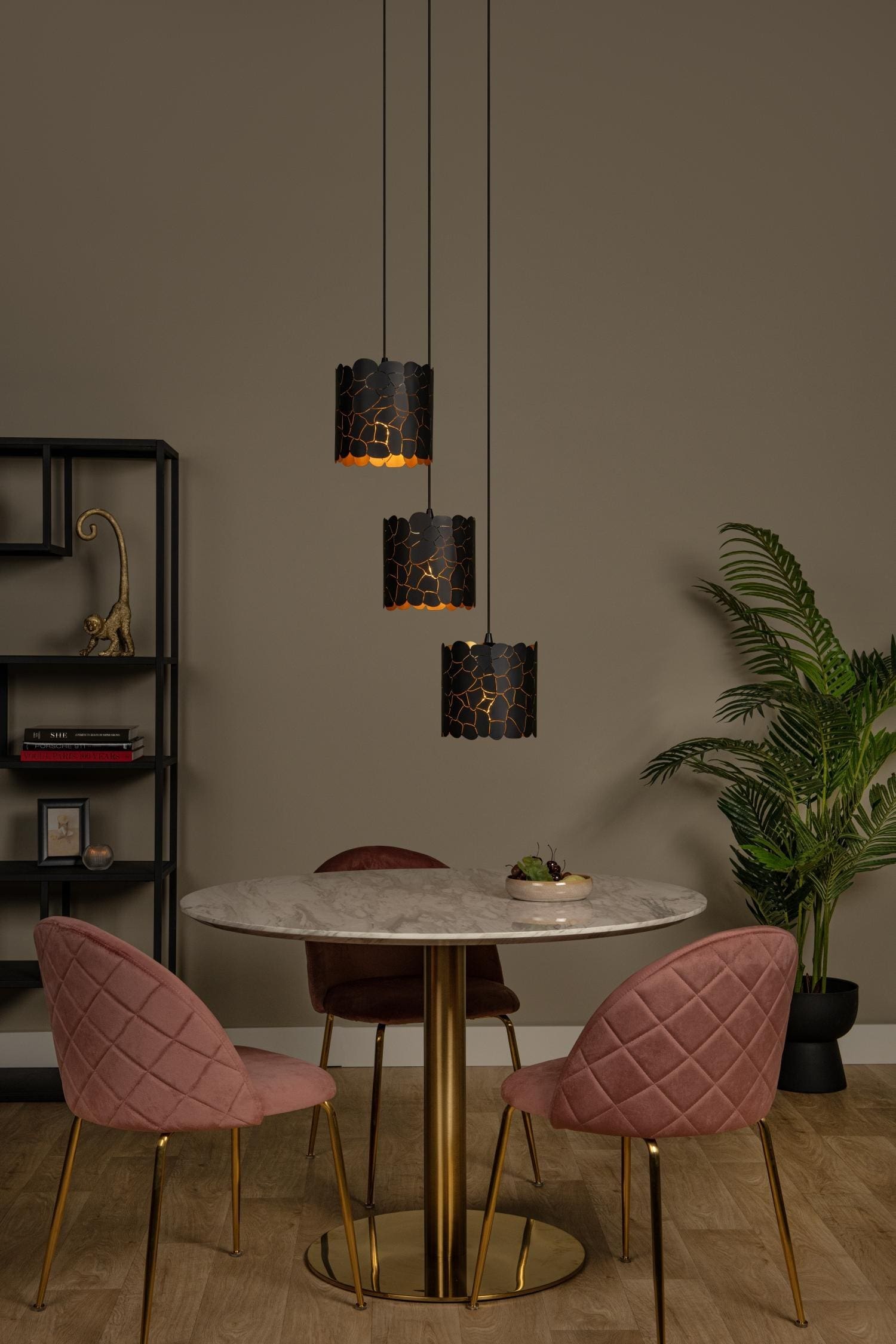 Almelo Hanglamp - Zwart Lucide Hanglamp 21434/13/30
