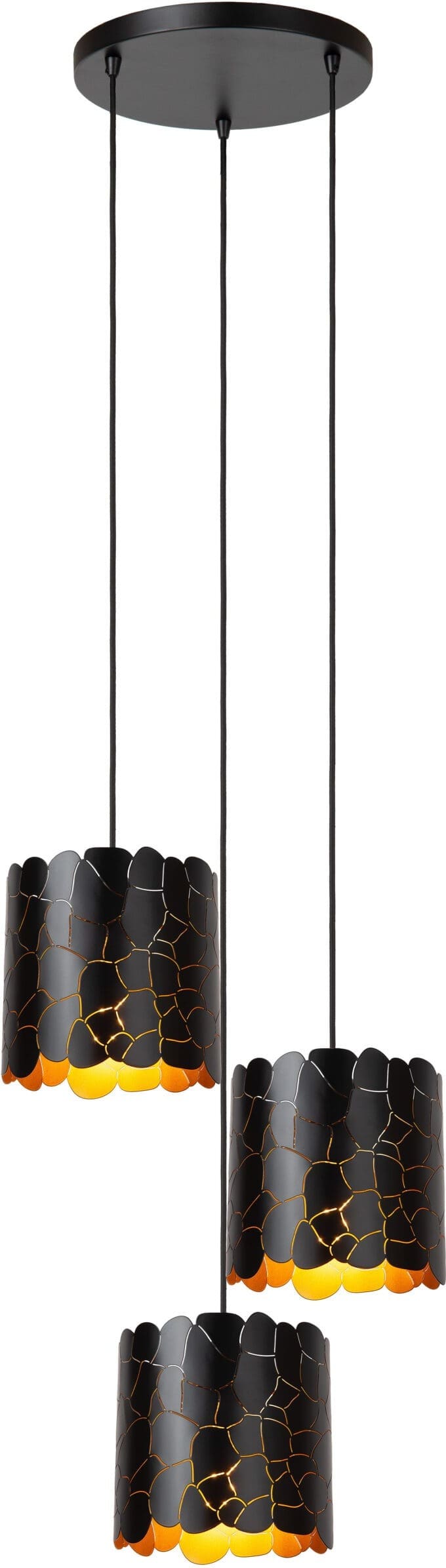 Almelo Hanglamp - Zwart Lucide Hanglamp 21434/13/30