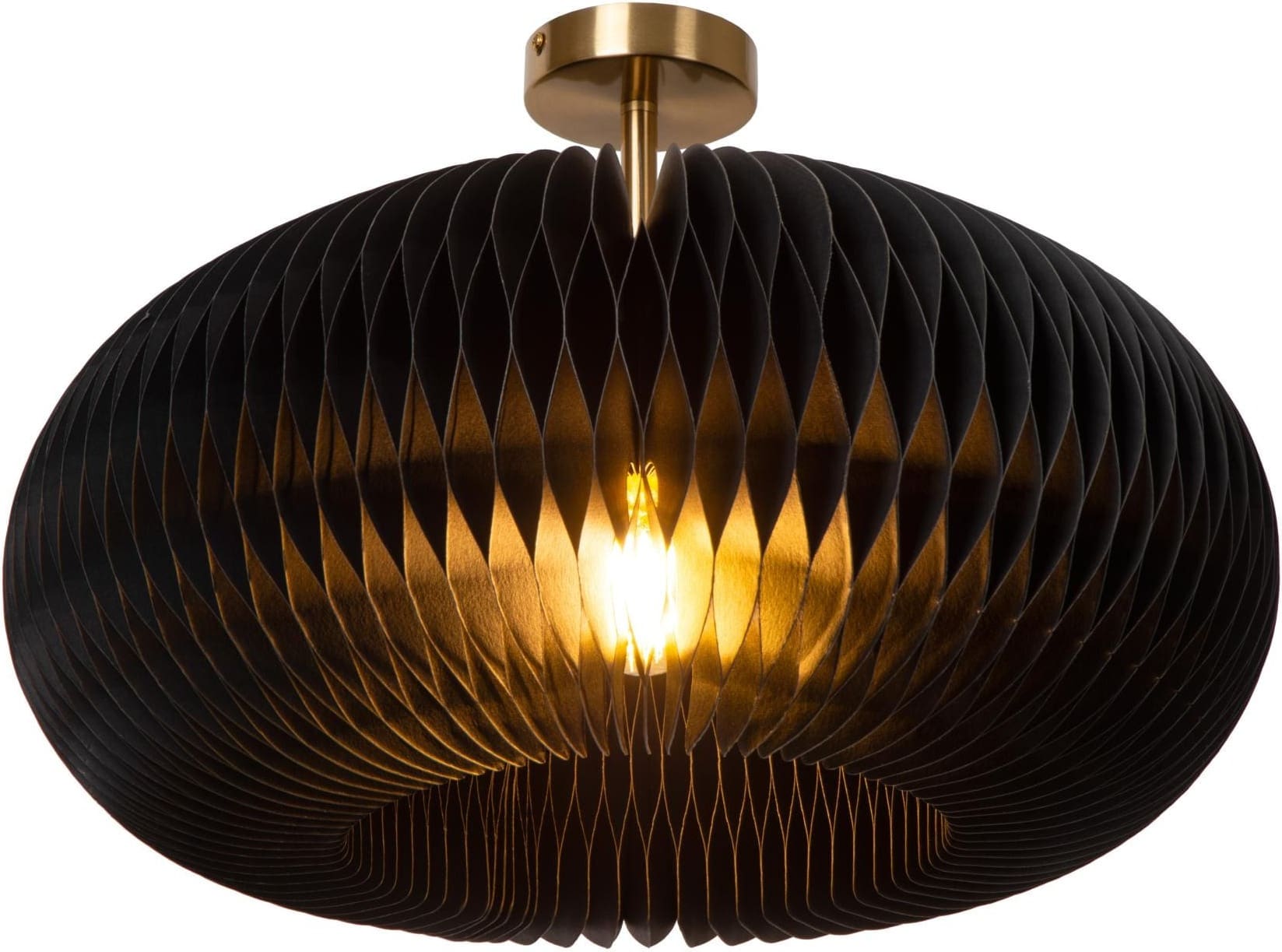 Armoni Plafonnière Ø52 cm - Zwart Lucide Plafondlamp 42101/52/30