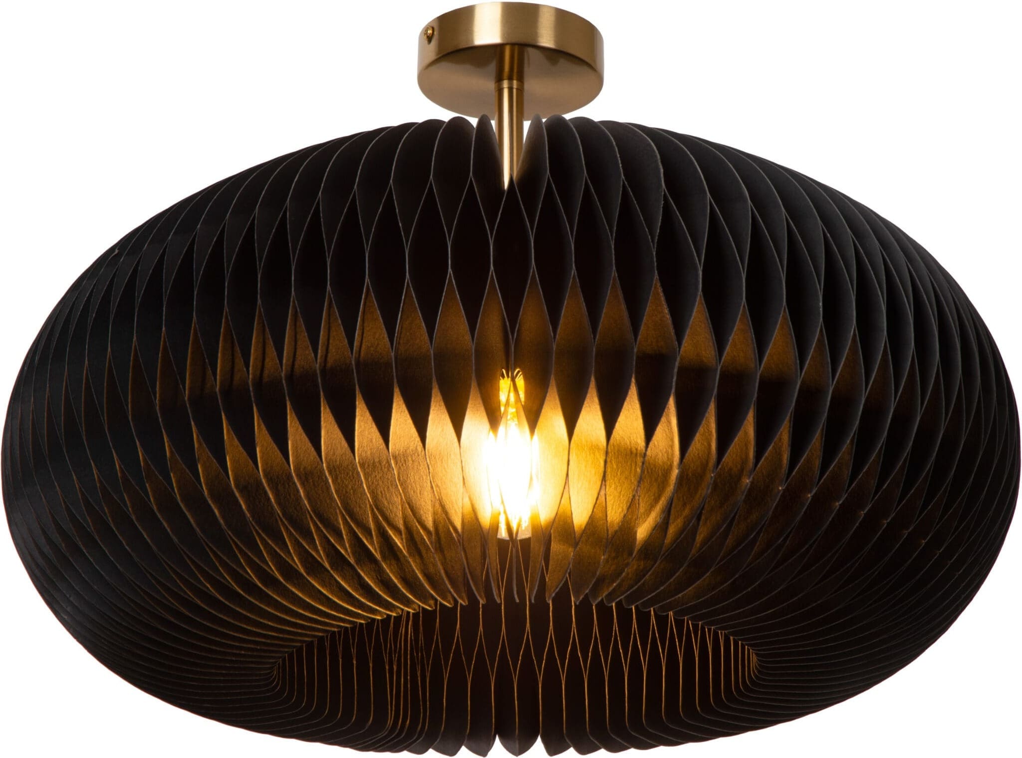 Armoni Plafonnière Ø52 cm - Zwart Lucide Plafondlamp 42101/52/30