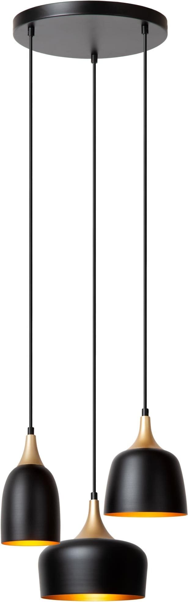 Chayanne Hanglamp Ø30 cm - Zwart Lucide Hanglamp 05446/13/30