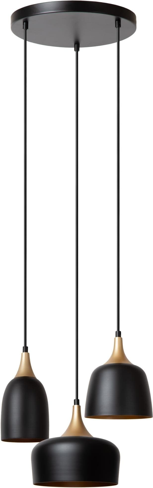 Chayanne Hanglamp Ø30 cm - Zwart Lucide Hanglamp 05446/13/30