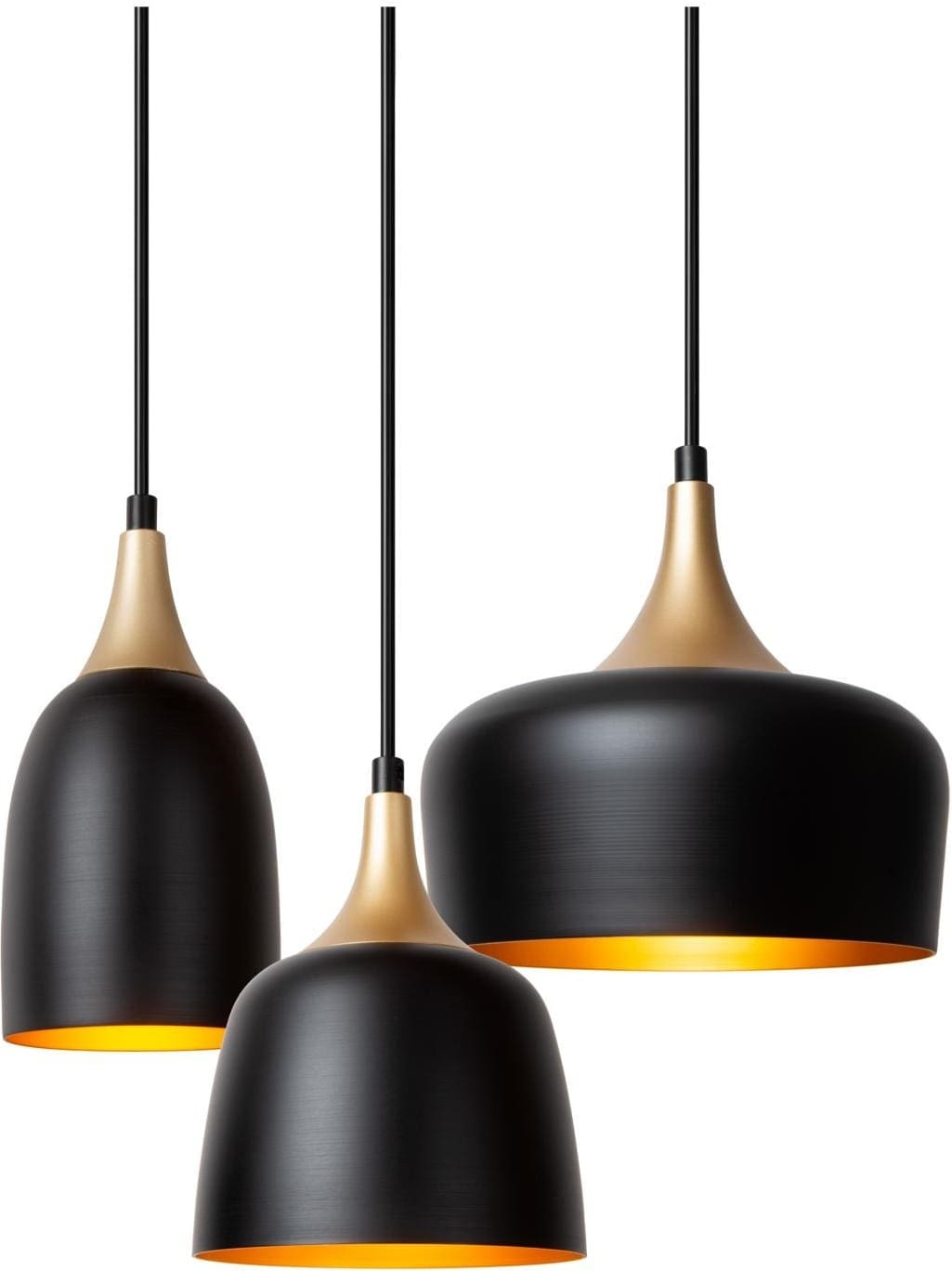 Chayanne Hanglamp Ø30 cm - Zwart Lucide Hanglamp 05446/13/30