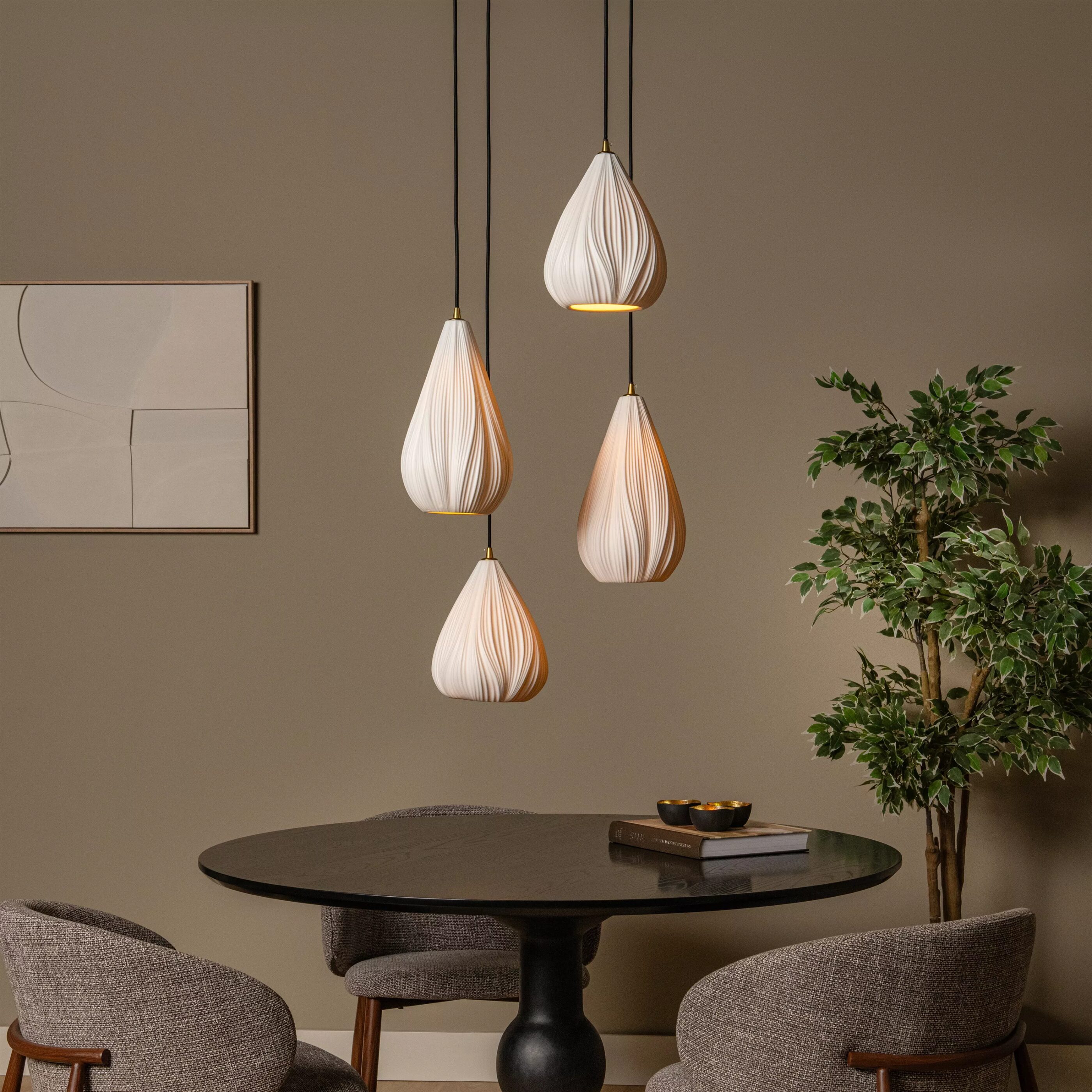 Cinzia Hanglamp Ø55,5 cm - Wit Lucide Hanglamp 13452/04/31