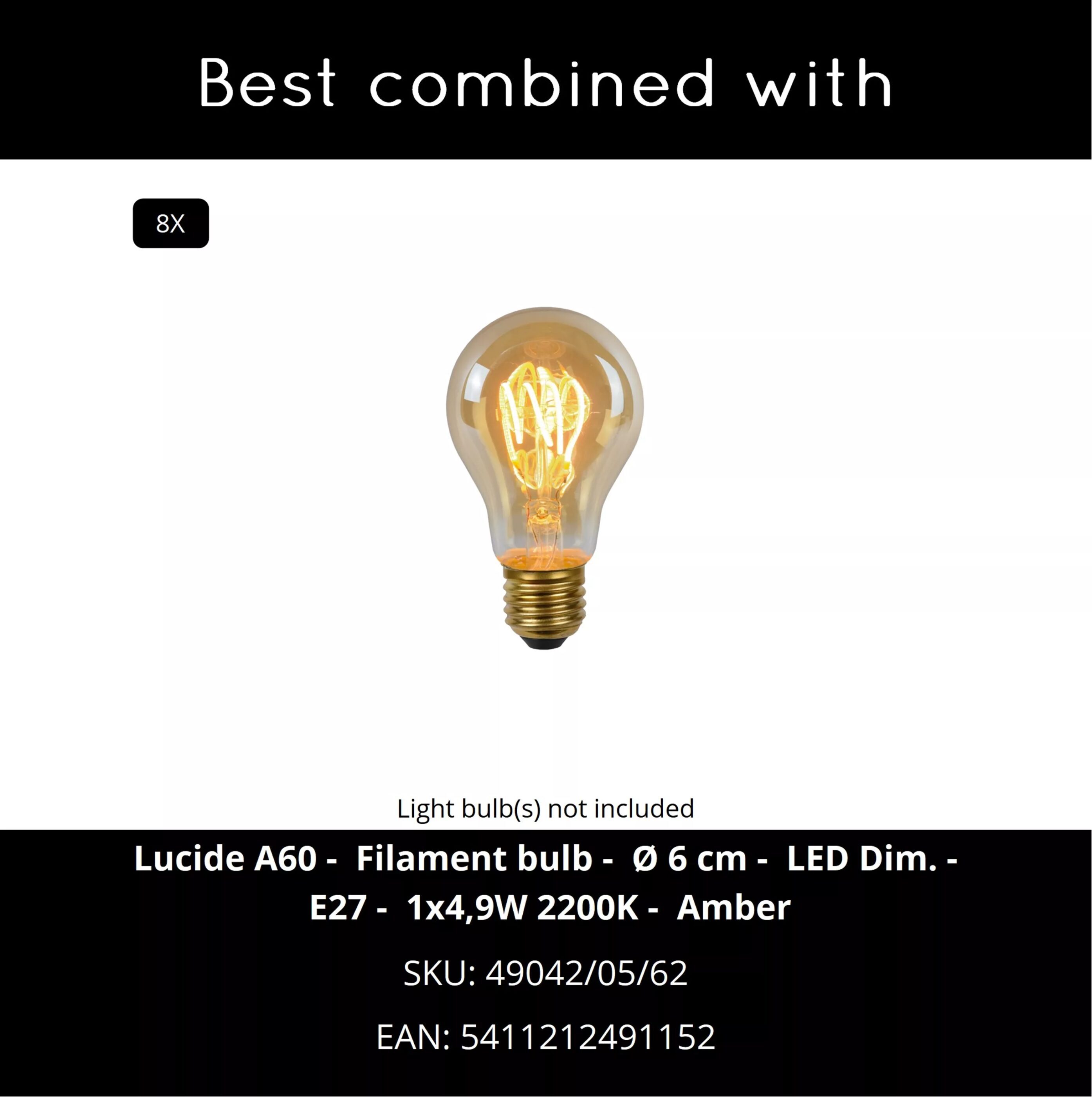 Cinzia Hanglamp - Wit Lucide Hanglamp 13452/08/31