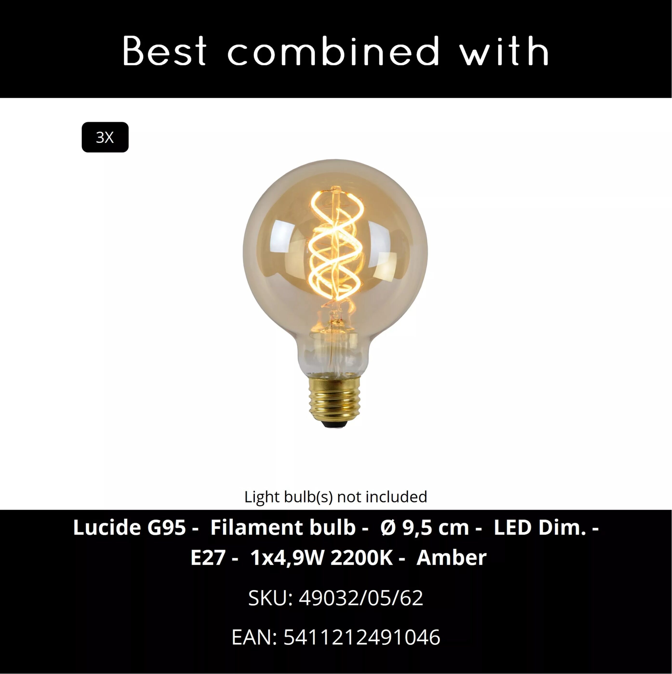 Circle Hanglamp - Zwart Lucide Hanglamp 21425/03/30