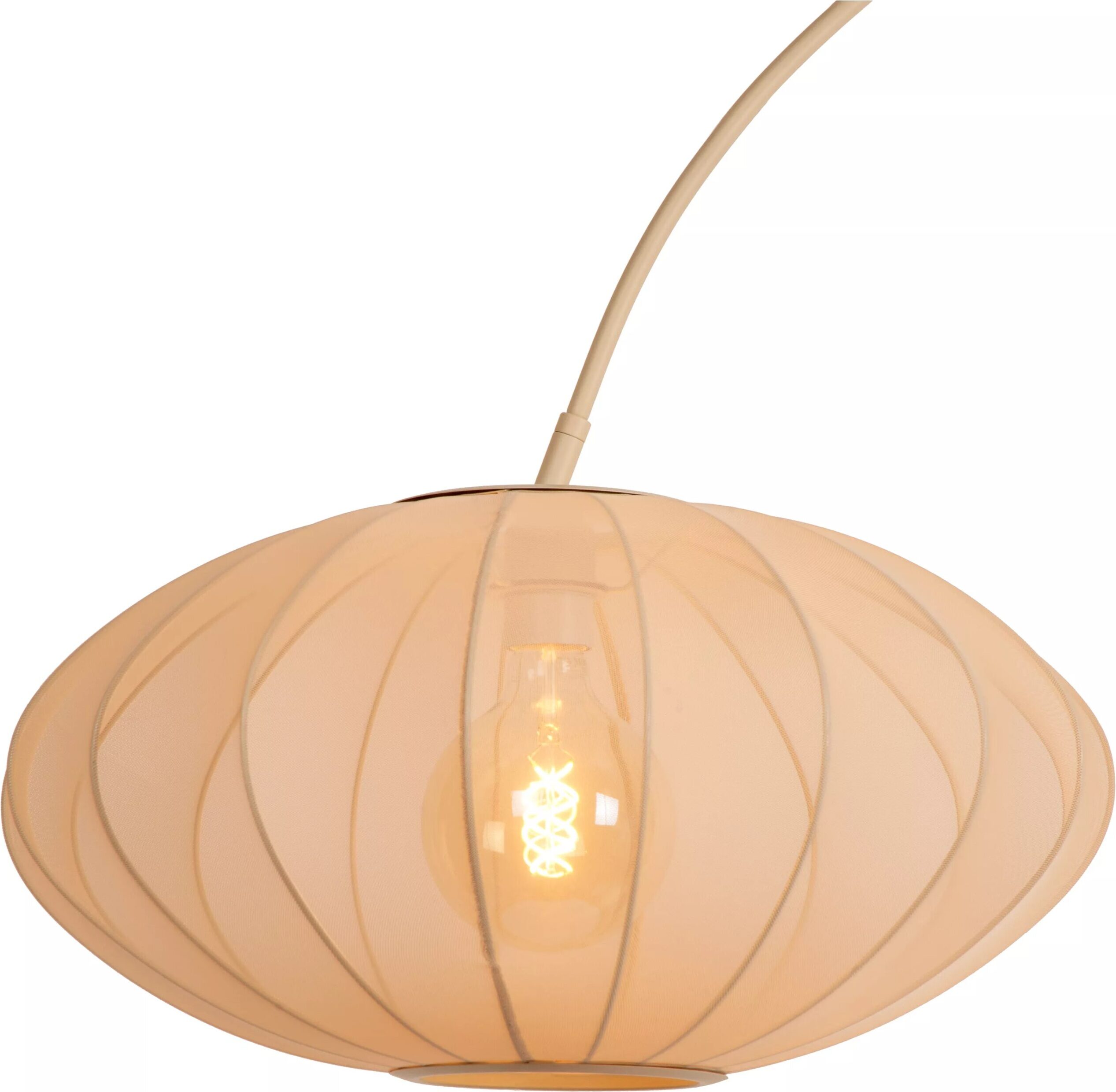 Corina Booglamp - Beige Lucide Vloerlamp 03747/60/38