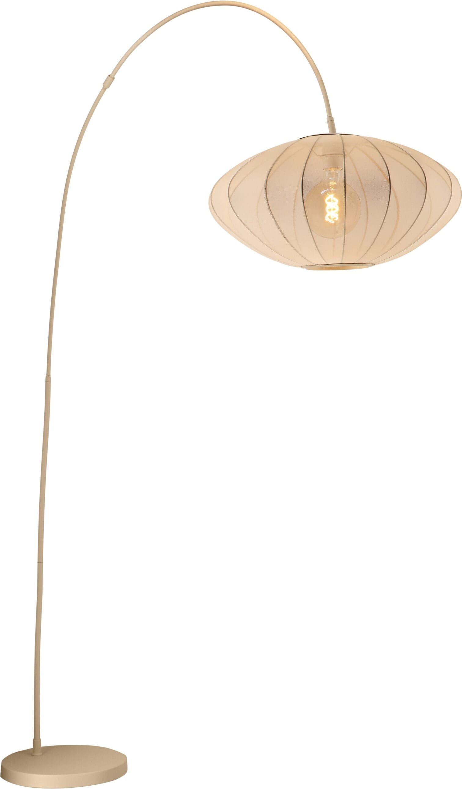 Corina Booglamp - Beige Lucide Vloerlamp 03747/60/38