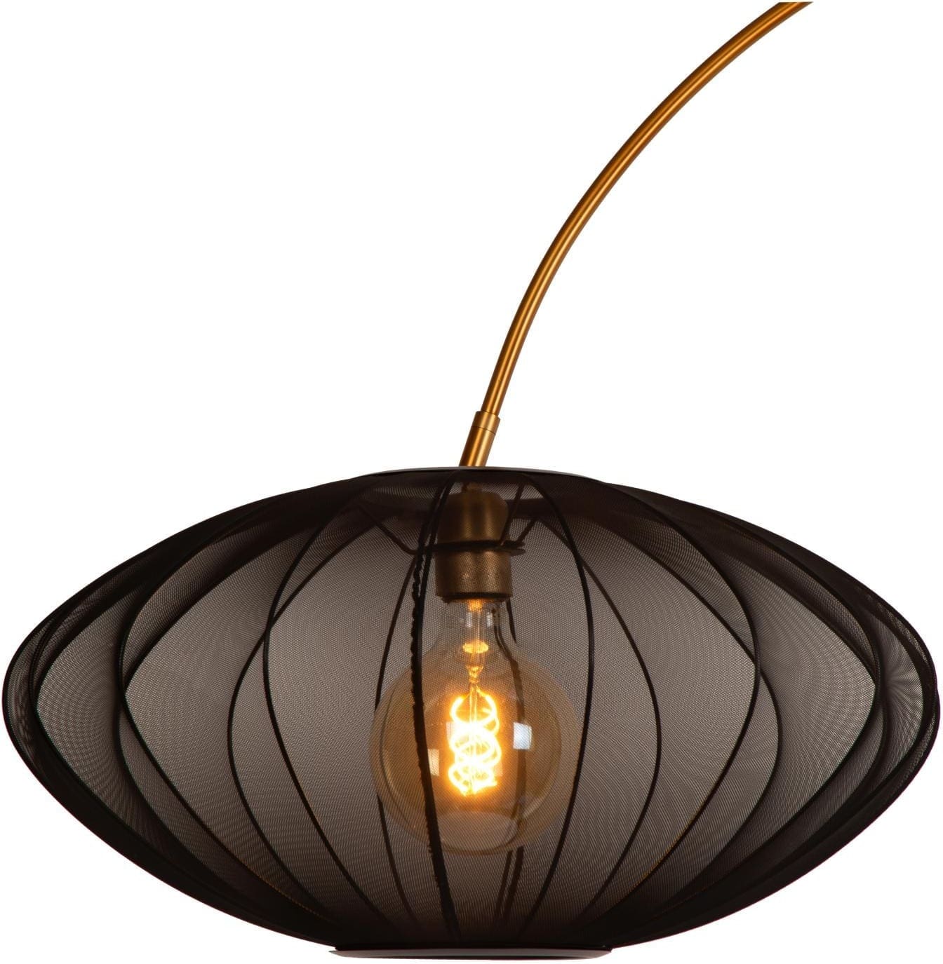 Corina Booglamp - Zwart Lucide Vloerlamp 03747/60/30
