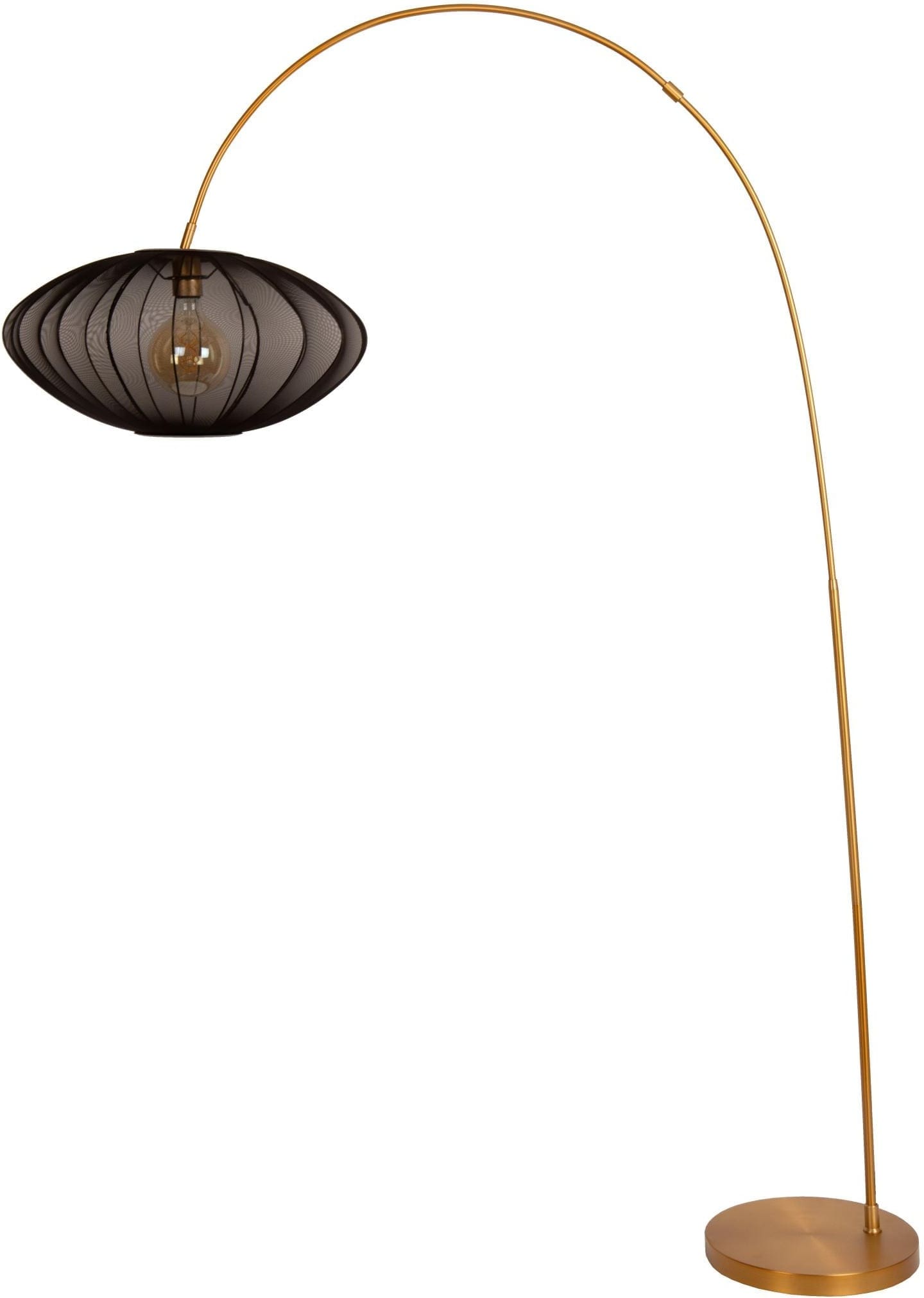 Corina Booglamp - Zwart Lucide Vloerlamp 03747/60/30