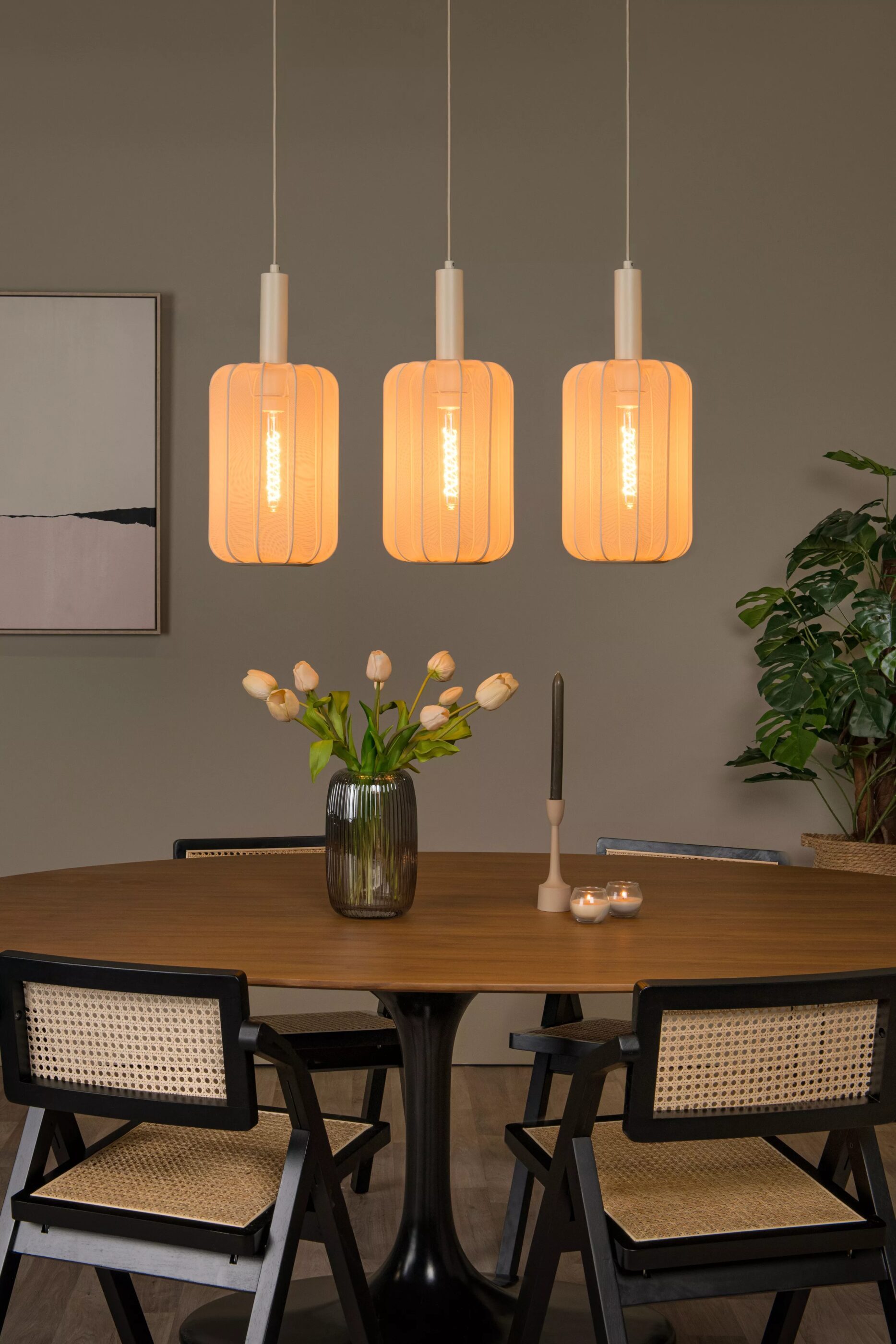 Corina Hanglamp - Beige Lucide Hanglamp 03447/03/38