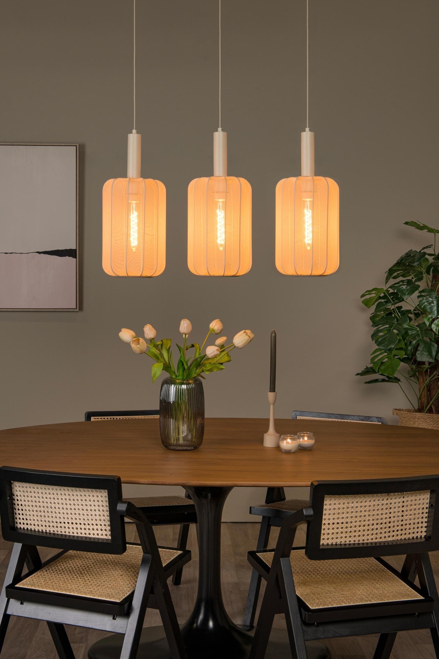 Corina Hanglamp - Beige Lucide Hanglamp 03447/03/38