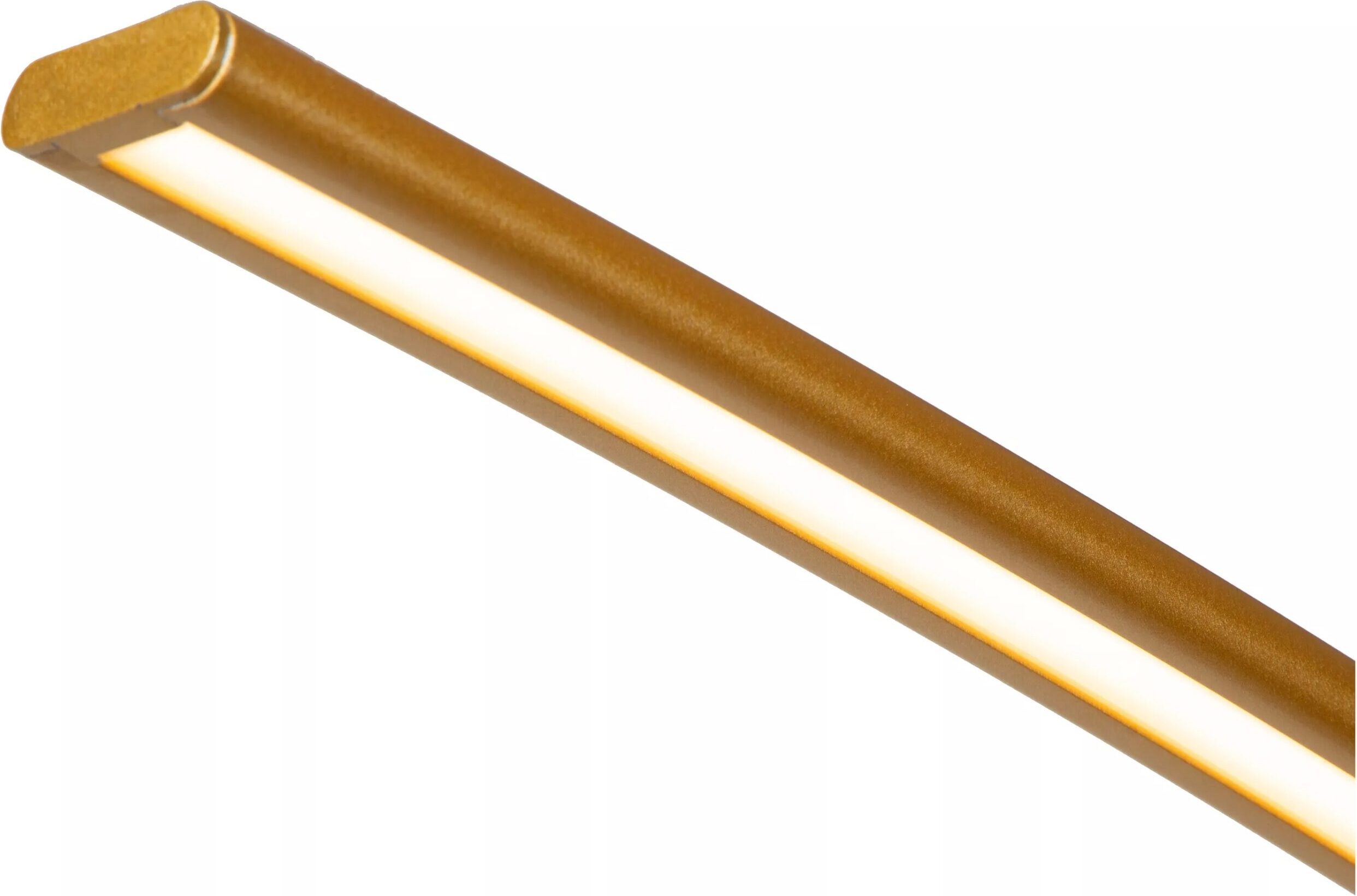 Curve Booglamp Led Dimb. - Mat Goud / Messing Lucide Vloerlamp 44700/11/02