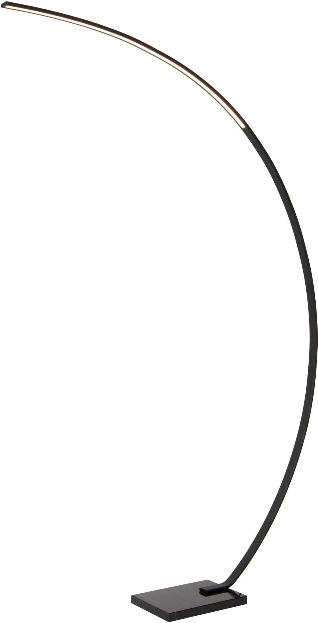 Curve Booglamp Led Dimb. - Zwart Lucide Vloerlamp 44700/11/30