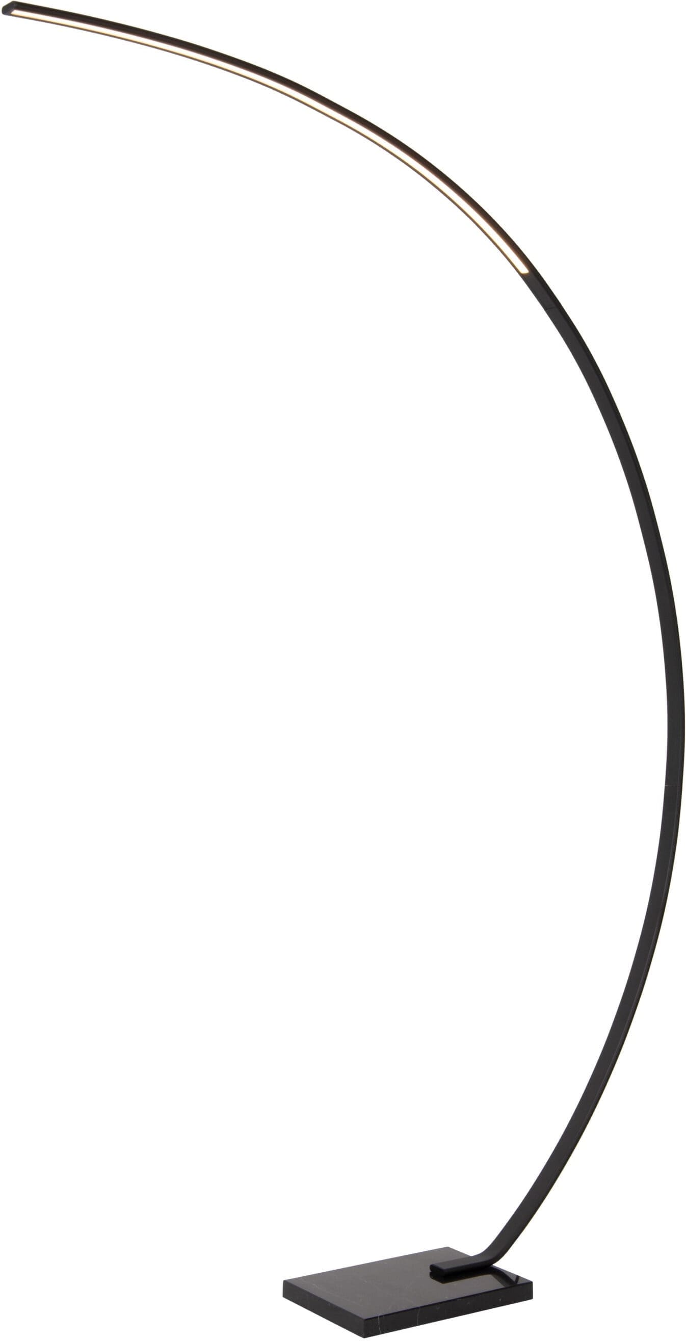 Curve Booglamp Led Dimb. - Zwart Lucide Vloerlamp 44700/11/30