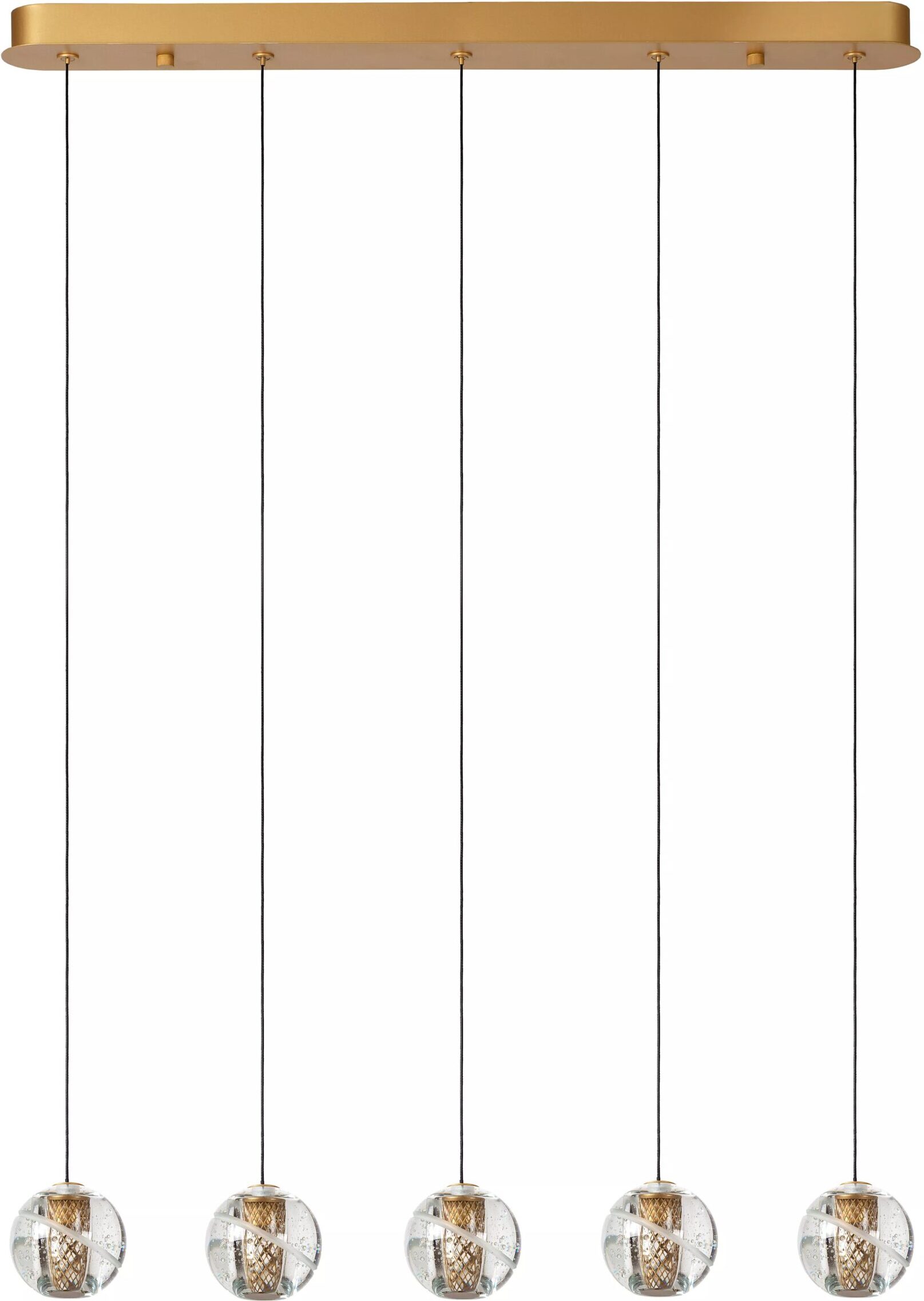 Dilenko Hanglamp Led Dimb. - Mat Goud / Messing Lucide Hanglamp 13497/16/02