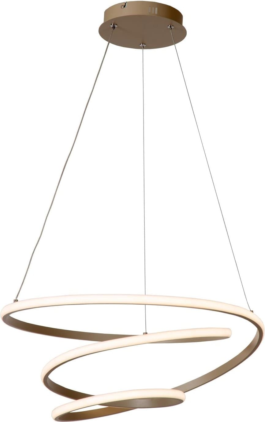 Espiral Hanglamp Led Dimb. Cct - Taupe | Essential Lucide Hanglamp 78403/40/41