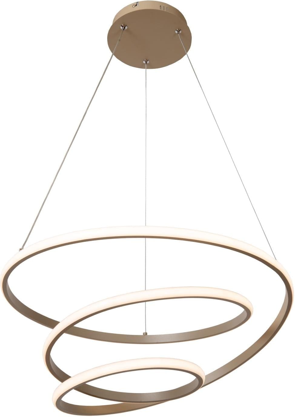 Espiral Hanglamp Led Dimb. Cct - Taupe | Essential Lucide Hanglamp 78403/40/41