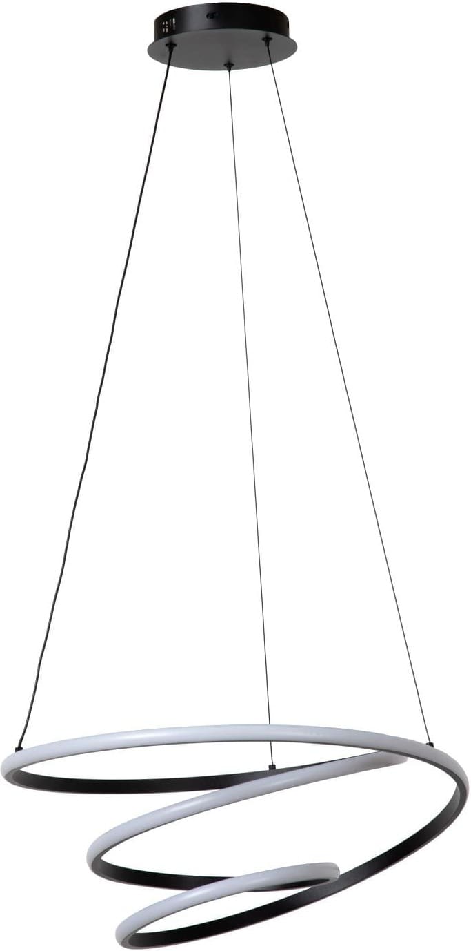 Espiral Hanglamp Led Dimb. Cct - Zwart | Essential Lucide Hanglamp 78403/40/30