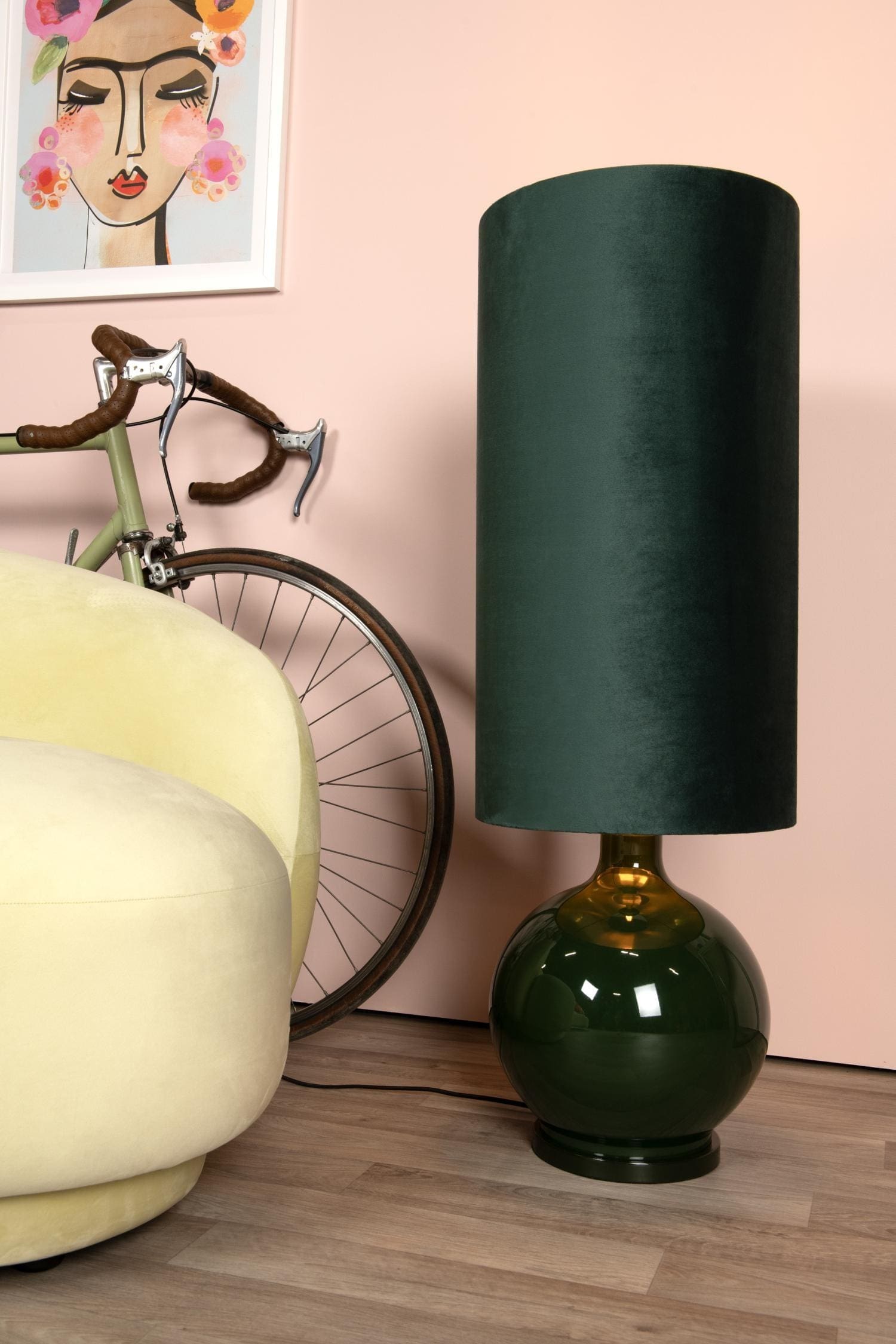 Esterad Vloerlamp Ø34 cm - Groen Lucide Vloerlamp 10719/81/33