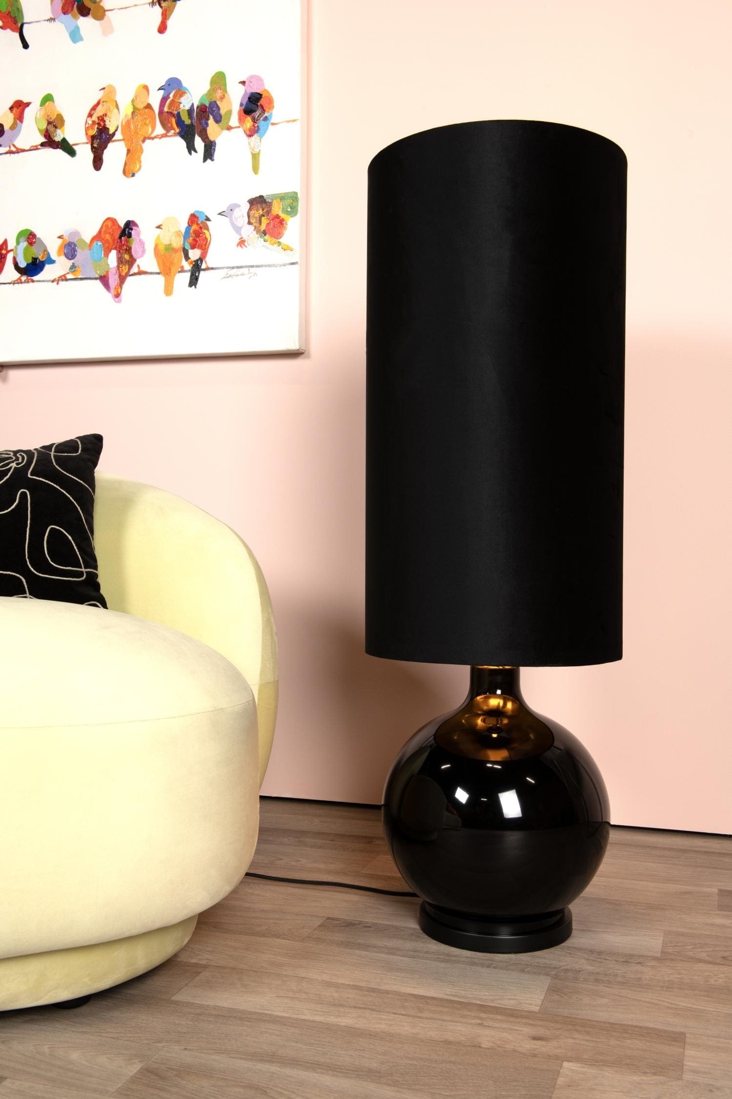 Esterad Vloerlamp Ø34 cm - Zwart Lucide Vloerlamp 10719/81/30