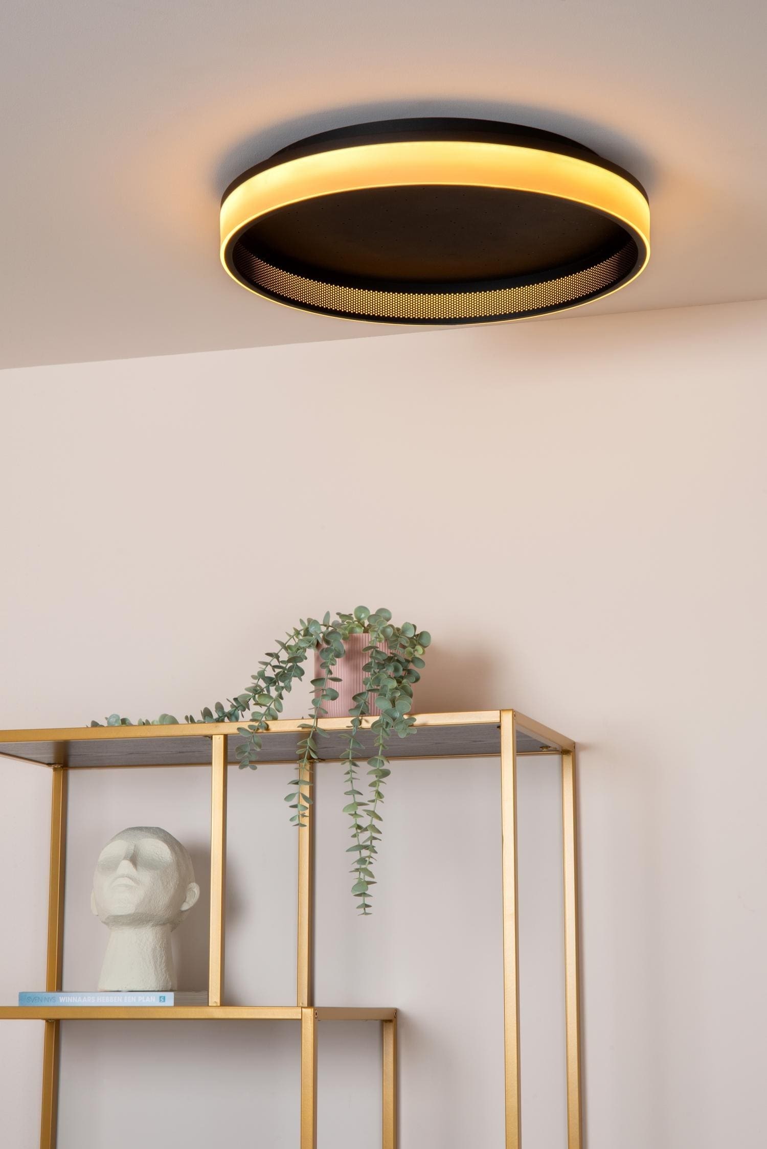 Estreja Plafonnière Ø40 cm Led 3 Stepdim Cct - Zwart Lucide Plafondlamp 71102/40/30