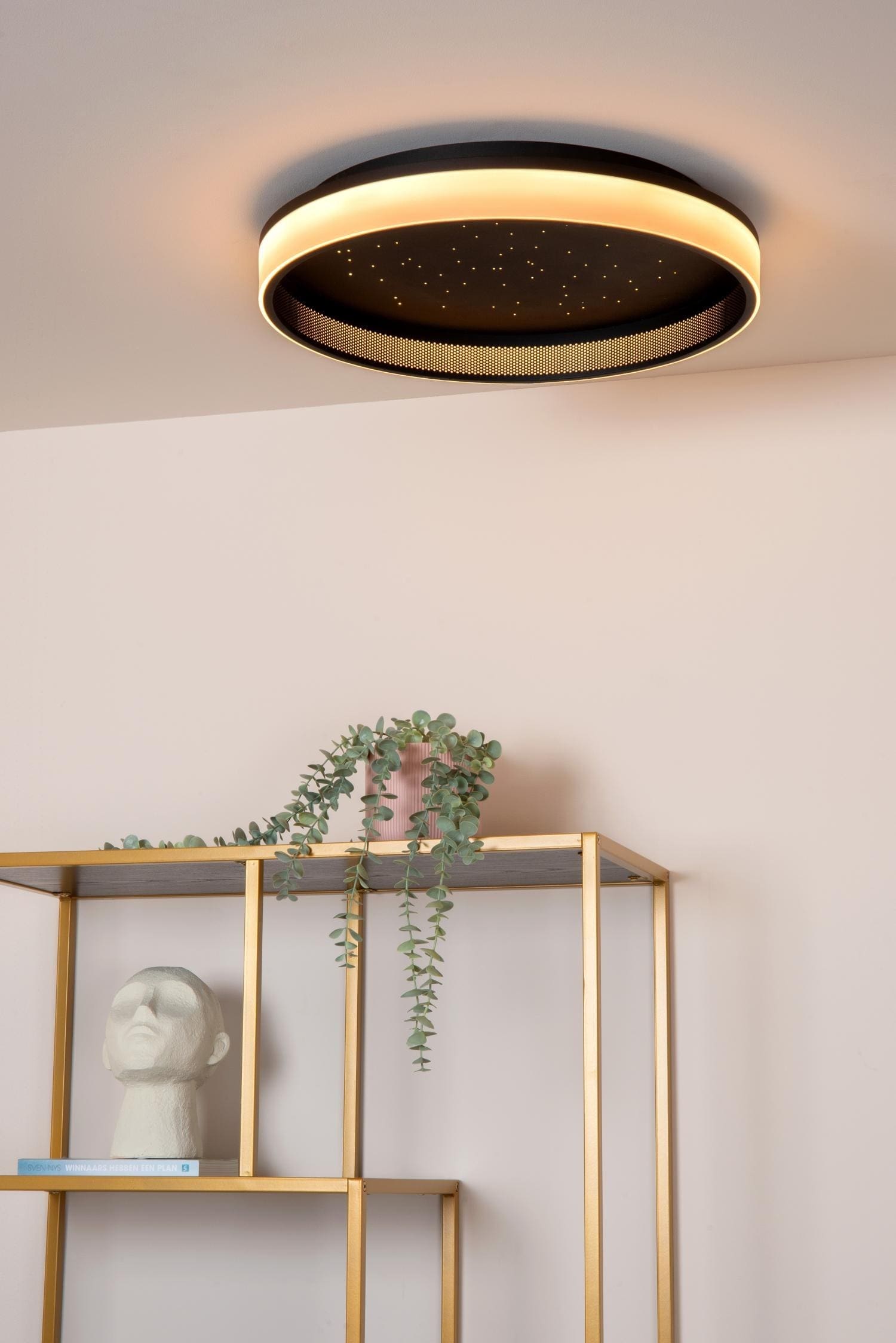 Estreja Plafonnière Ø40 cm Led 3 Stepdim Cct - Zwart Lucide Plafondlamp 71102/40/30