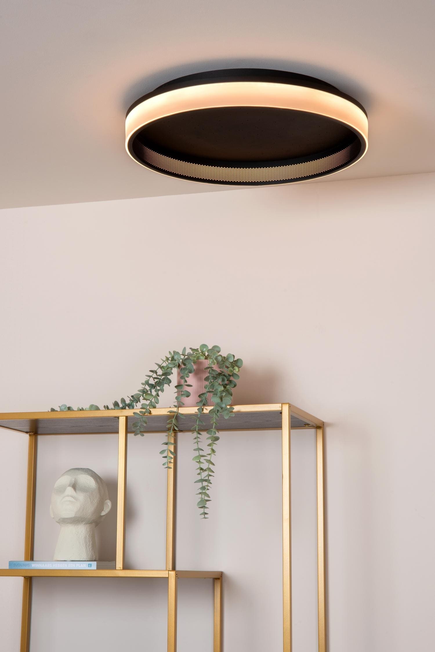 Estreja Plafonnière Ø40 cm Led 3 Stepdim Cct - Zwart Lucide Plafondlamp 71102/40/30