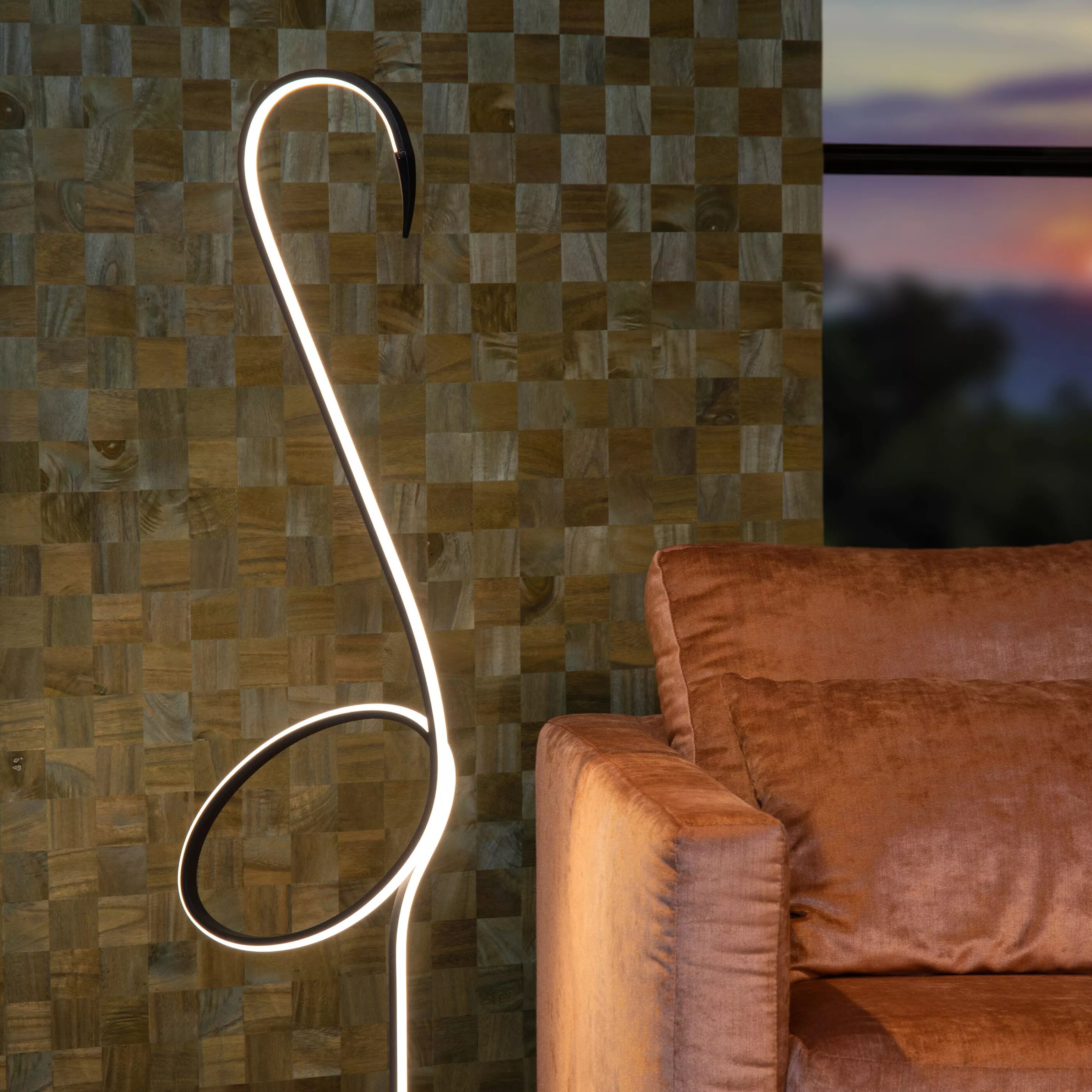 Flamingo Vloerlamp Led - Multicolor Lucide Vloerlamp 05745/14/99