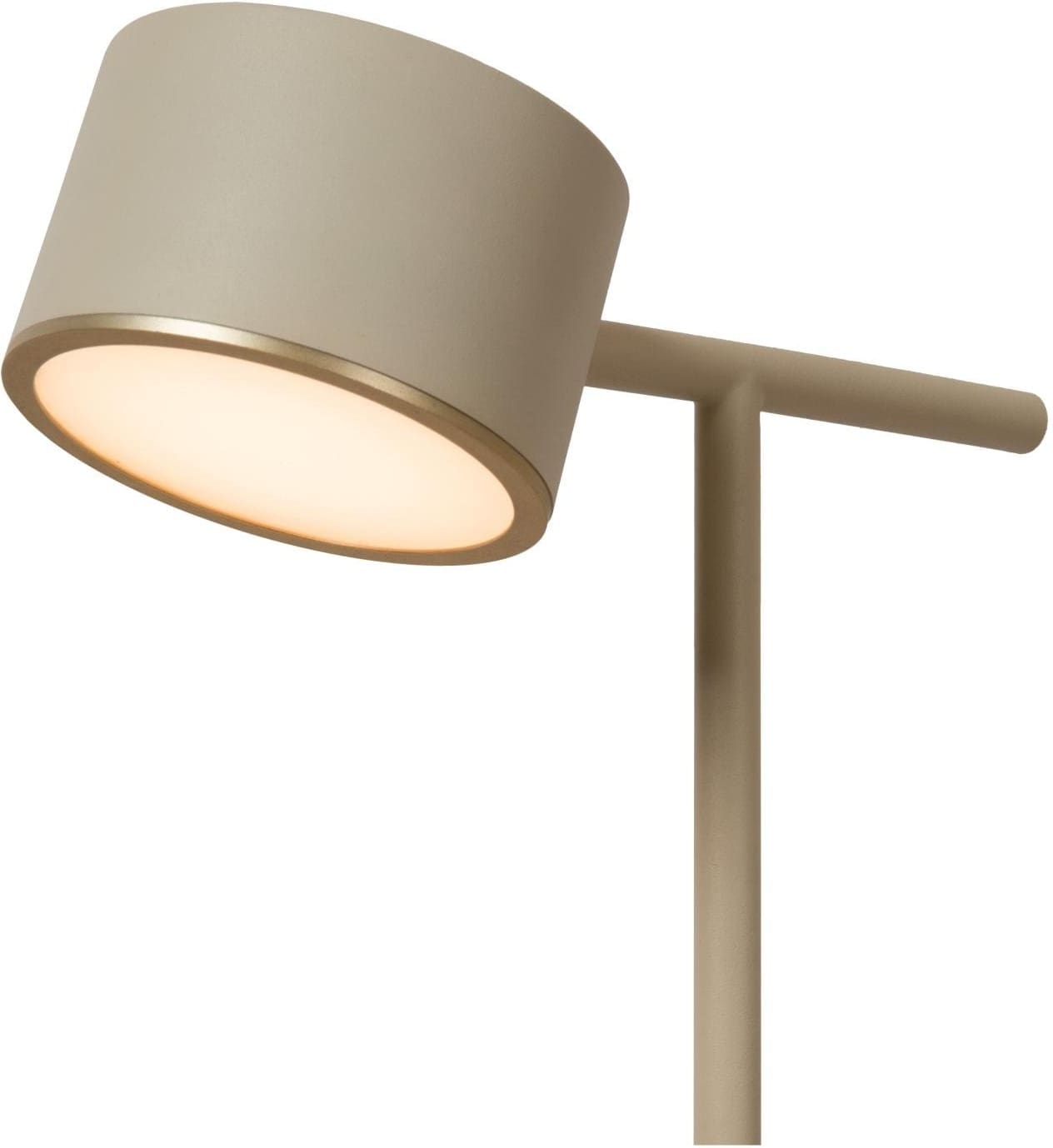 Gian Vloerlamp Led Dimb. - Taupe Lucide Vloerlamp 44717/08/41