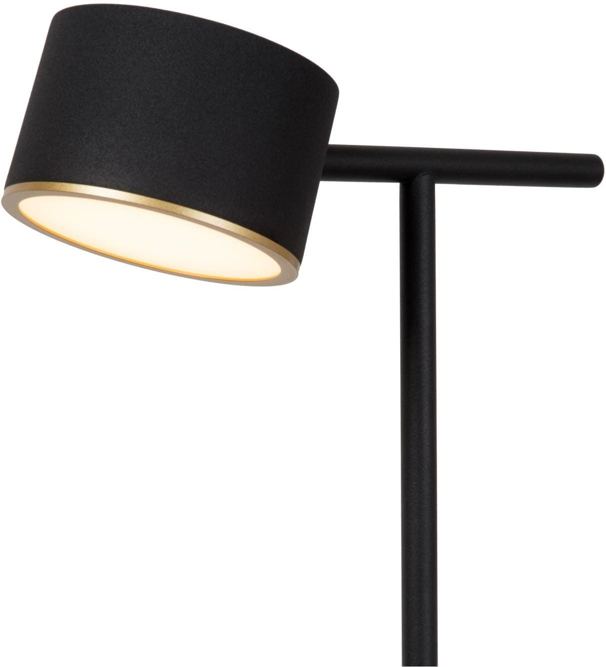 Gian Vloerlamp Led Dimb. - Zwart Lucide Vloerlamp 44717/08/30