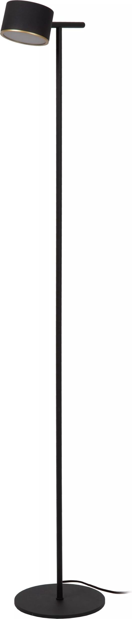 Gian Vloerlamp Led Dimb. - Zwart Lucide Vloerlamp 44717/08/30